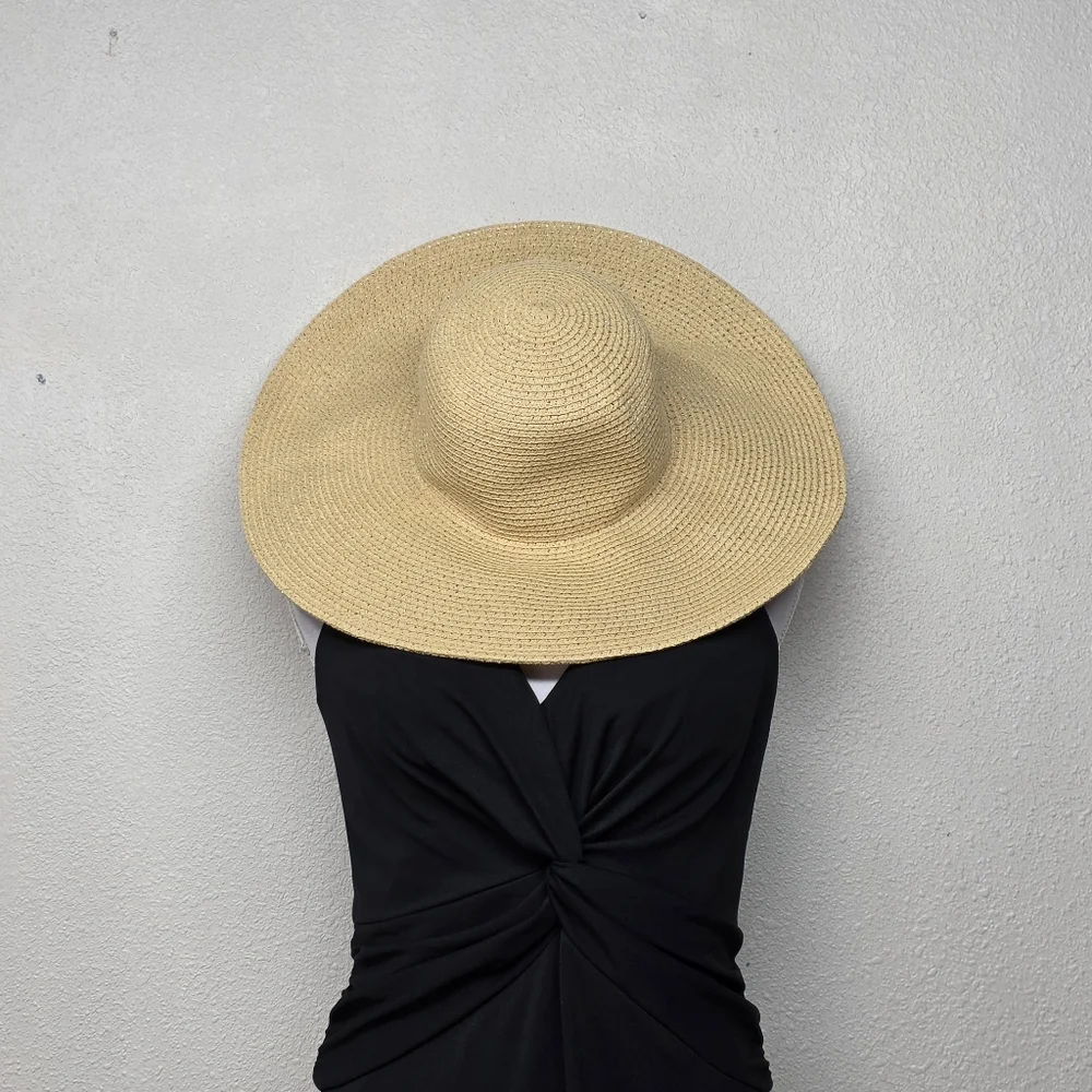 J. Crew Tan Wide-Brim Hat